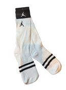 Meia Jordan Cano Alto Brando Listrado - Pronta Entrega