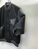 Jaqueta Varsity Louis Vuitton Black - Encomenda