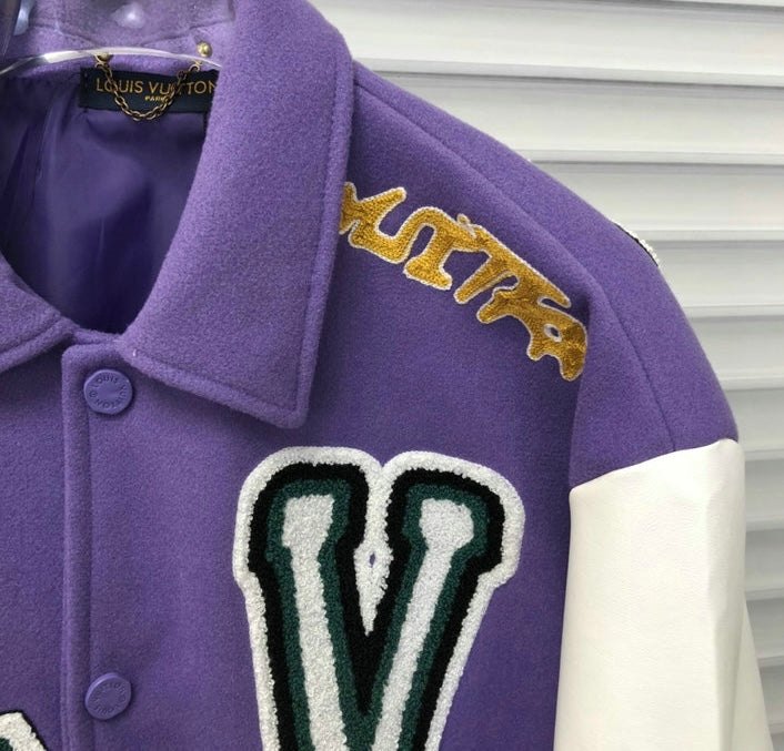 Jaqueta Varsity Louis Vuitton Purple - Encomenda