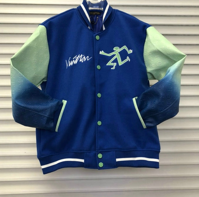 Jaqueta Varsity Louis Vuitton Blue - Encomenda