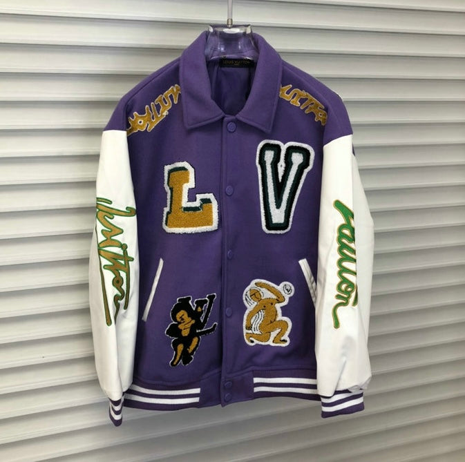 Jaqueta Varsity Louis Vuitton Purple - Encomenda