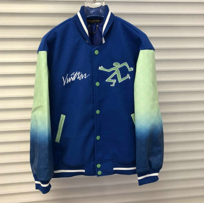 Jaqueta Varsity Louis Vuitton Blue - Encomenda
