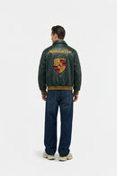 Jaqueta Porsche Aime Varsity Leather Jacket | Premium Motorsport Edition - Encomenda