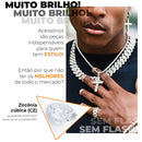 Corrente Ice Cravejada em Zircônia Cúbica 8mm - Pronta Entrega