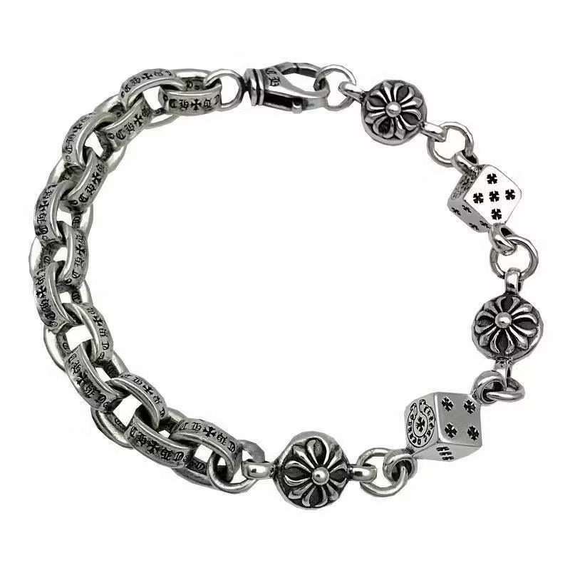 Pulseira Chrome Hearts 20’CM Slim Aço inoxidável - Pronta entrega