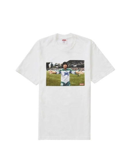 Camiseta Supreme Maradona Tee Branca - Pronta Entrega