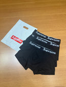 Supreme Pack Cueca Boxer 3 Peças Preta - Pronta Entrega