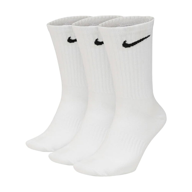 MEIA NIKE EVERYDAY LIGHTWEIGHT TRAINING CREW (3 PARES) BRANCO - Pronta Entrega