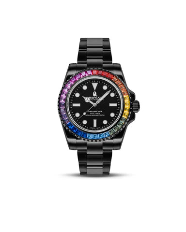 Relógio BAPE Type 1 Bapex Crystal Stone Watch Black - ENCOMENDA