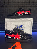 Tênis A Bathing Ape Bape Sta Low 'Shark - Black' - Pronta Entrega