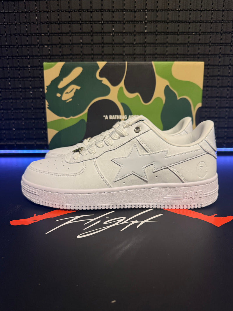 Tênis A Bathing Ape Bape Sta Low Triple White - Pronta Entrega