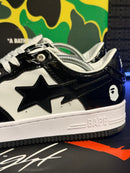 Tênis A Bathing Ape Bape Sta Low Black White - Pronta Entrega