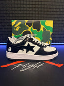 Tênis A Bathing Ape Bape Sta Low Black White - Pronta Entrega