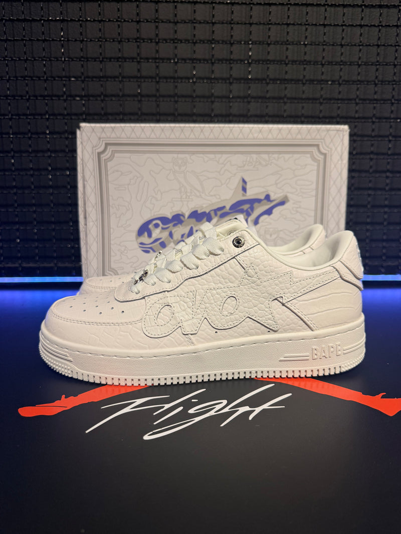 Tênis A Bathing Ape BAPE STA OVO "White" - Pronta Entrega
