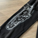Calça Hellstar Airbrushed Skull Flare - Encomenda