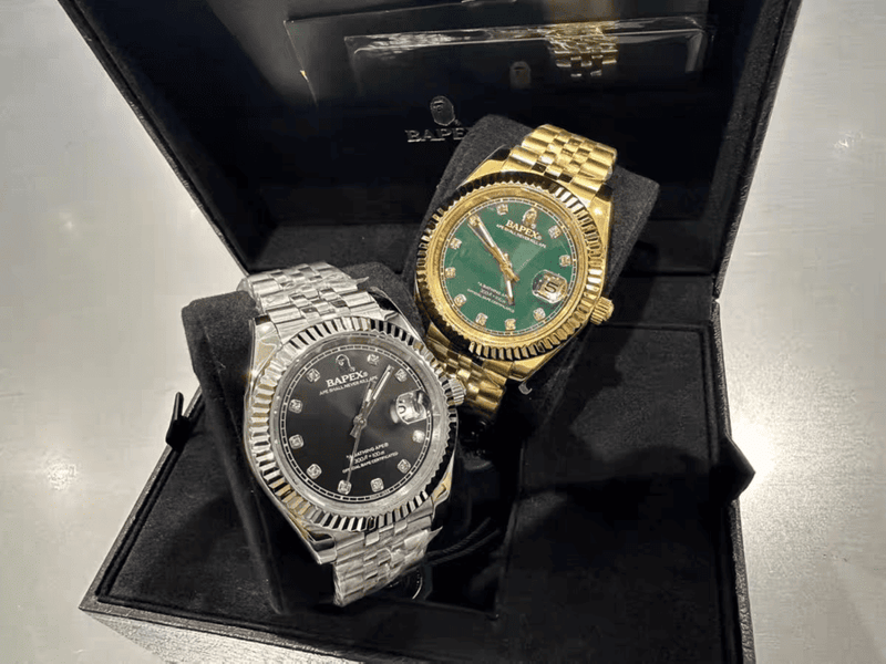 Relógio BAPE Type 6 BAPEX Prata - Encomenda
