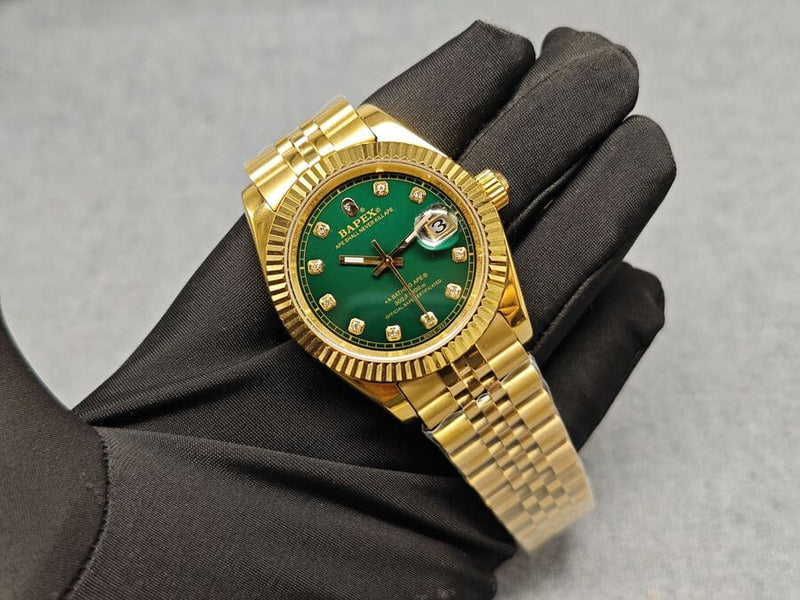 Relógio BAPE Type 6 BAPEX Dourado - Encomenda