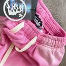 Calça Hellstar Flame Sweatpants Pink/Silver - Encomenda