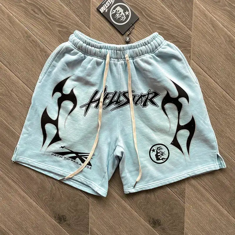 Shorts Moletom Hellstar Sky Blue - Encomenda