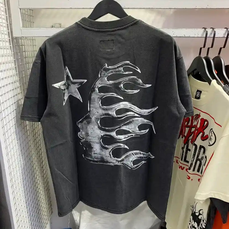 Camiseta Hellstar Washed Logo - Encomenda
