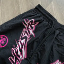 Hellstar Waxed Nylon Athletic Shorts Black - Encomenda