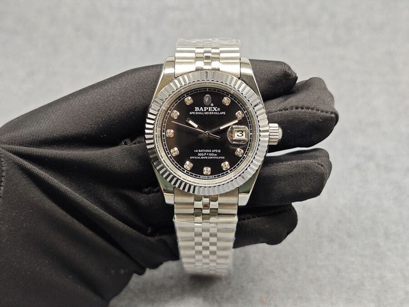 Relógio BAPE Type 6 BAPEX Prata - Encomenda