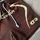 Hellstar Warm Up Shorts Brown - Encomenda