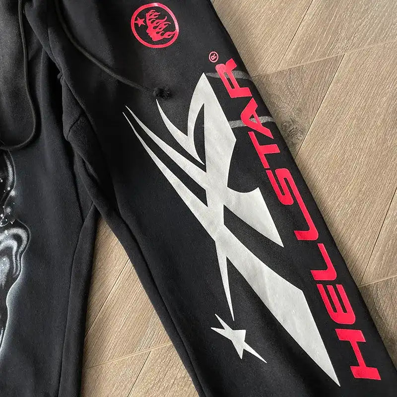 Calça Hellstar Airbrushed Skull Flare - Encomenda