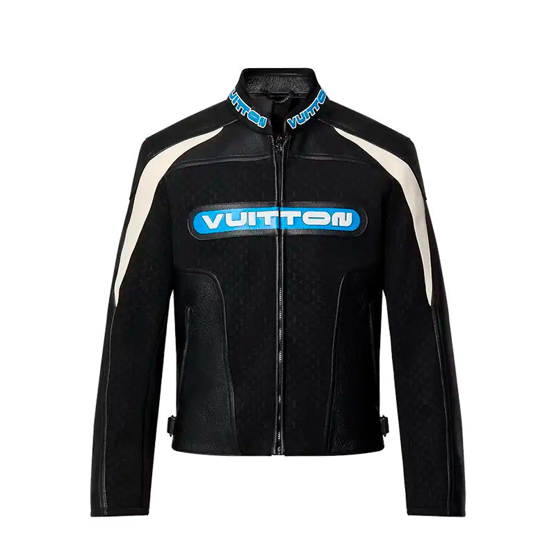 Jaqueta Couro Louis Vuitton Leather Mix Biker - Encomenda