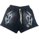 Hellstar Flame Shorts Black - Encomenda