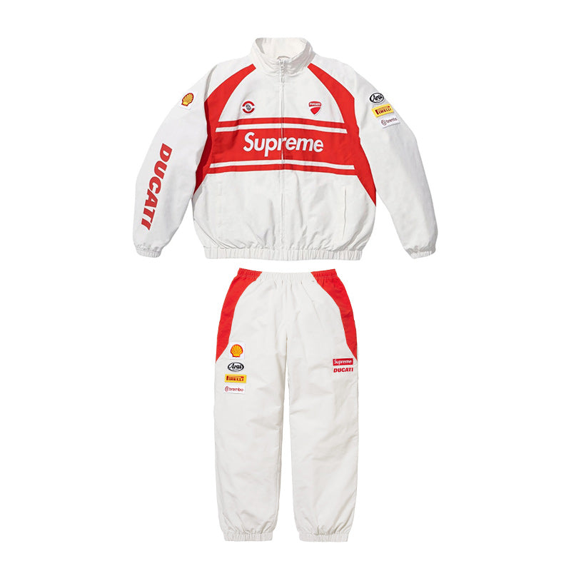 Conjunto Supreme x Ducati Branco - ENCOMENDA
