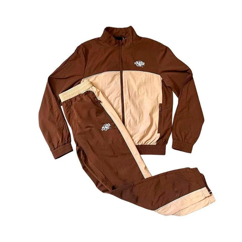 Conjunto Synaworld 'Syna Logo' Shell Marrom/Bege - Encomenda