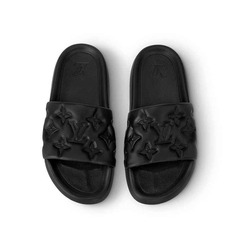 Slide Louis Vuitton Waterfront Preto - Encomenda