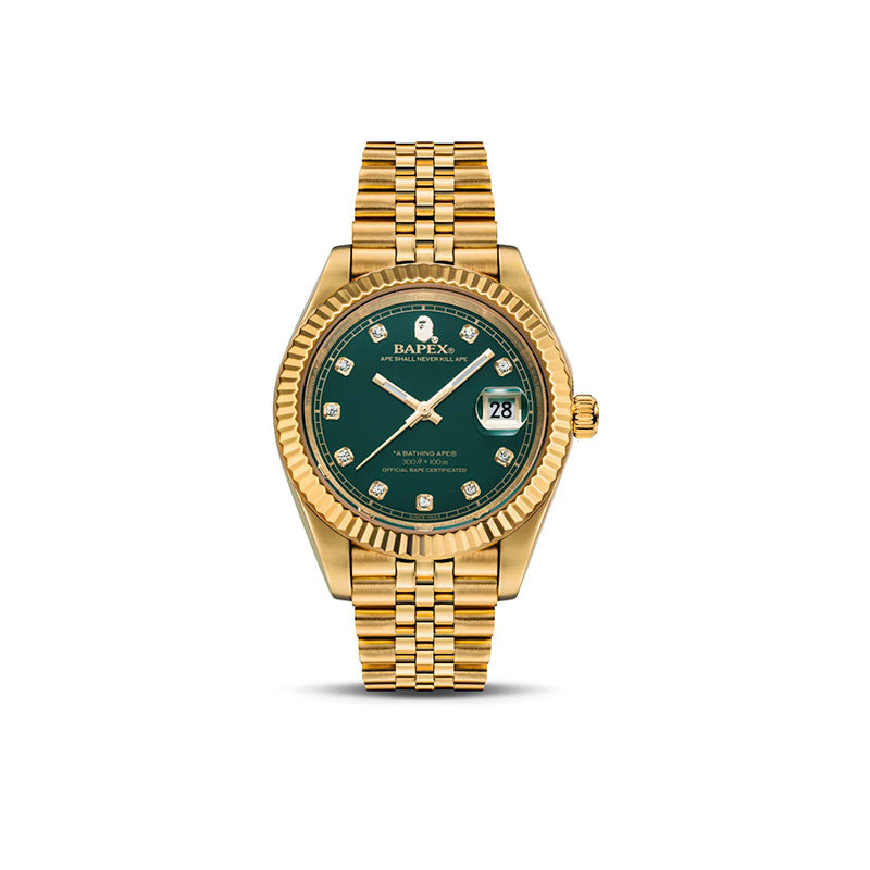 Relógio BAPE Type 6 BAPEX Dourado - Encomenda