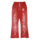 Calça Hellstar Red Flare Sweatpants - Encomenda