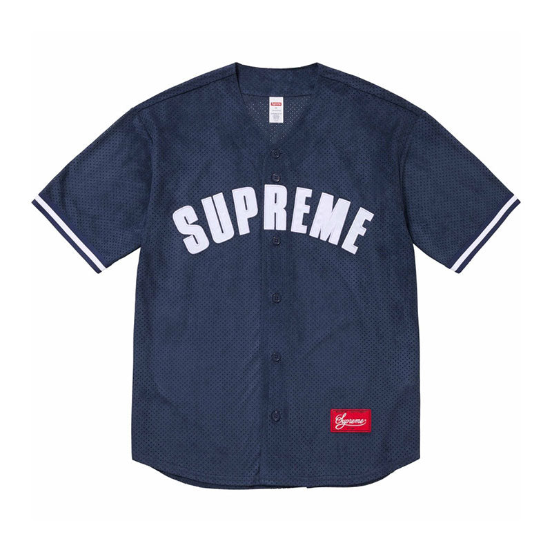Camiseta Supreme Ultrasuede Mesh Baseball Azul - ENCOMENDA