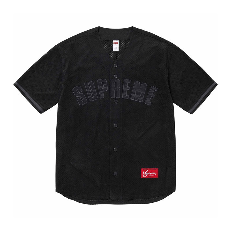 Camiseta Supreme Ultrasuede Mesh Baseball Preto - ENCOMENDA
