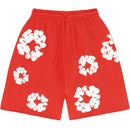Shorts Denim Tears The Cotton Wreath Vermelho - Encomenda