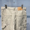 Calça Louis Vuitton Monogram Workwear Carpenter Cream - Encomenda