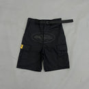 Bermuda Corteiz Guerillaz Cargo Triple Black - Encomenda
