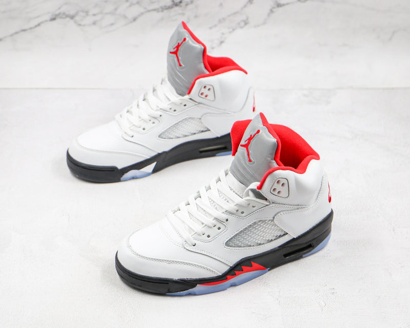 Jordan 5 Retro Fire Red Silver Tongue - Encomenda