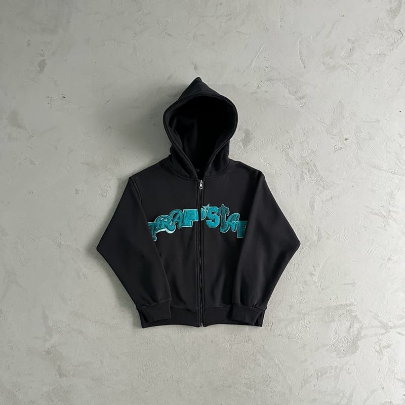 Conjunto Trapstar Wildcard Chenille BlueBlack - Encomenda