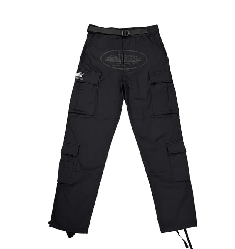 Calça Corteiz Guerillaz Cargo Black Logo - Encomenda