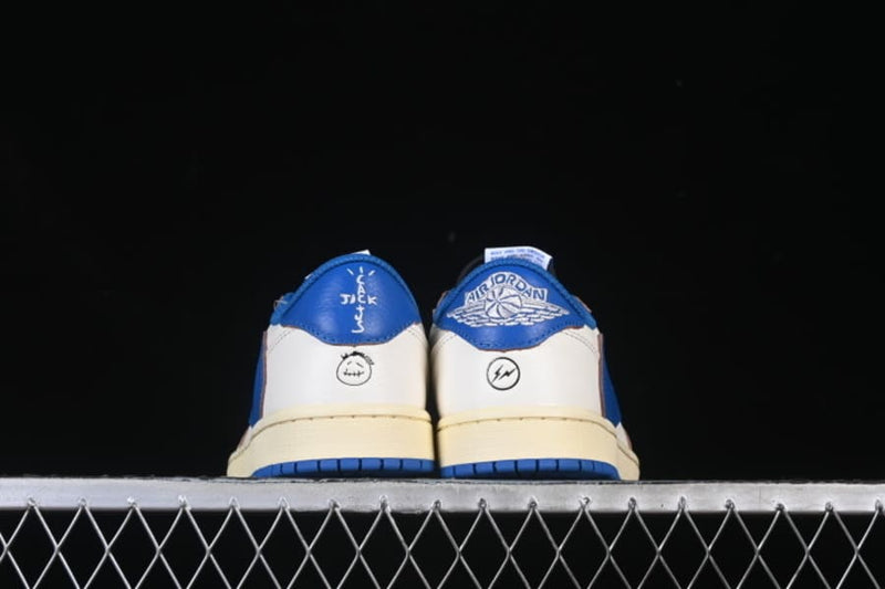 Air Jordan 1 Low Travis Scott x Fragment OG SP Sail Military Blue - ENCOMENDA