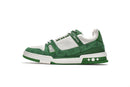 Louis Vuitton Trainer Green Monogram Denim White - Encomenda