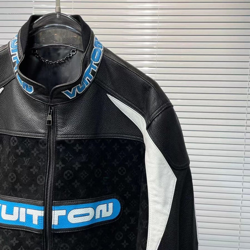 Jaqueta Couro Louis Vuitton Leather Mix Biker - Encomenda