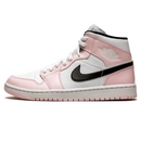 Tênis Air Jordan 1 Mid Feminino "Barely Pink" Rosa - Encomenda