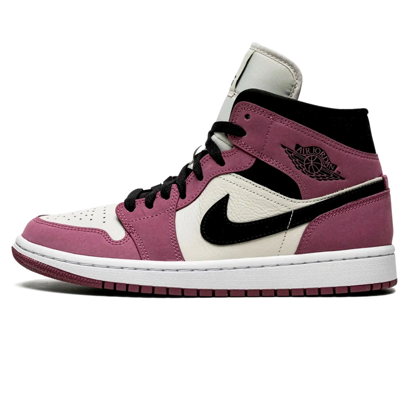 Tênis Air Jordan 1 Mid Feminino "Berry Pink" Rosa - Encomenda