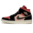 Tênis Air Jordan 1 Mid Feminino "Canyon Rust" Rosa / Preto - Encomenda