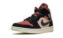Tênis Air Jordan 1 Mid Feminino "Canyon Rust" Rosa / Preto - Encomenda